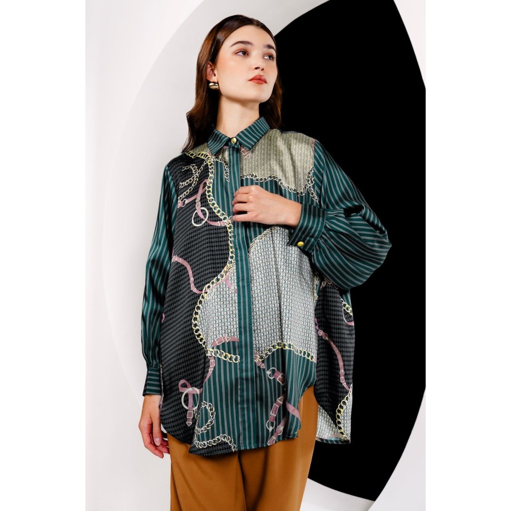 Benang Jarum - Luminosa Yoke Shirt - Emerald