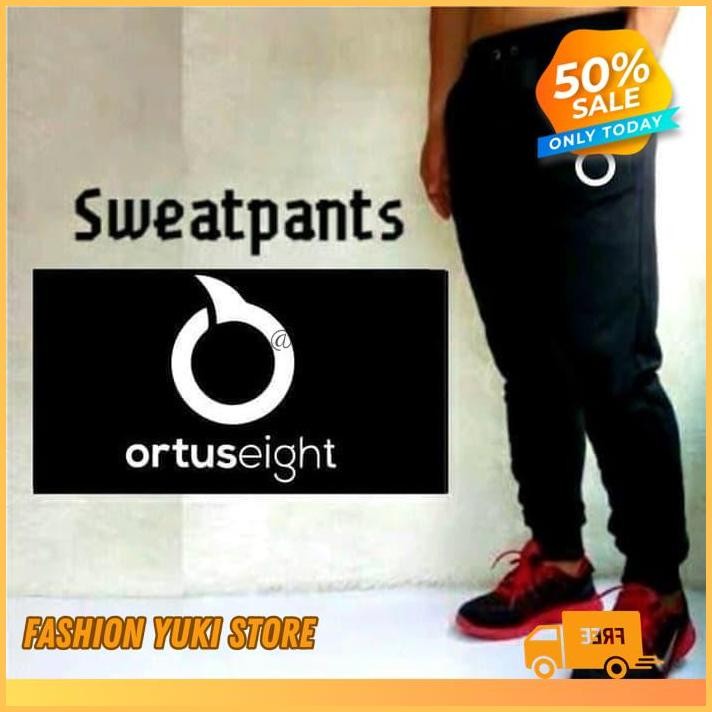 CELANA PANJANG JOGER JOGGER PANTS TRAINING SWEATPANTS DISTRO ORTUSEIGHT ORTUS EIGHT VOLI BADMINTON  