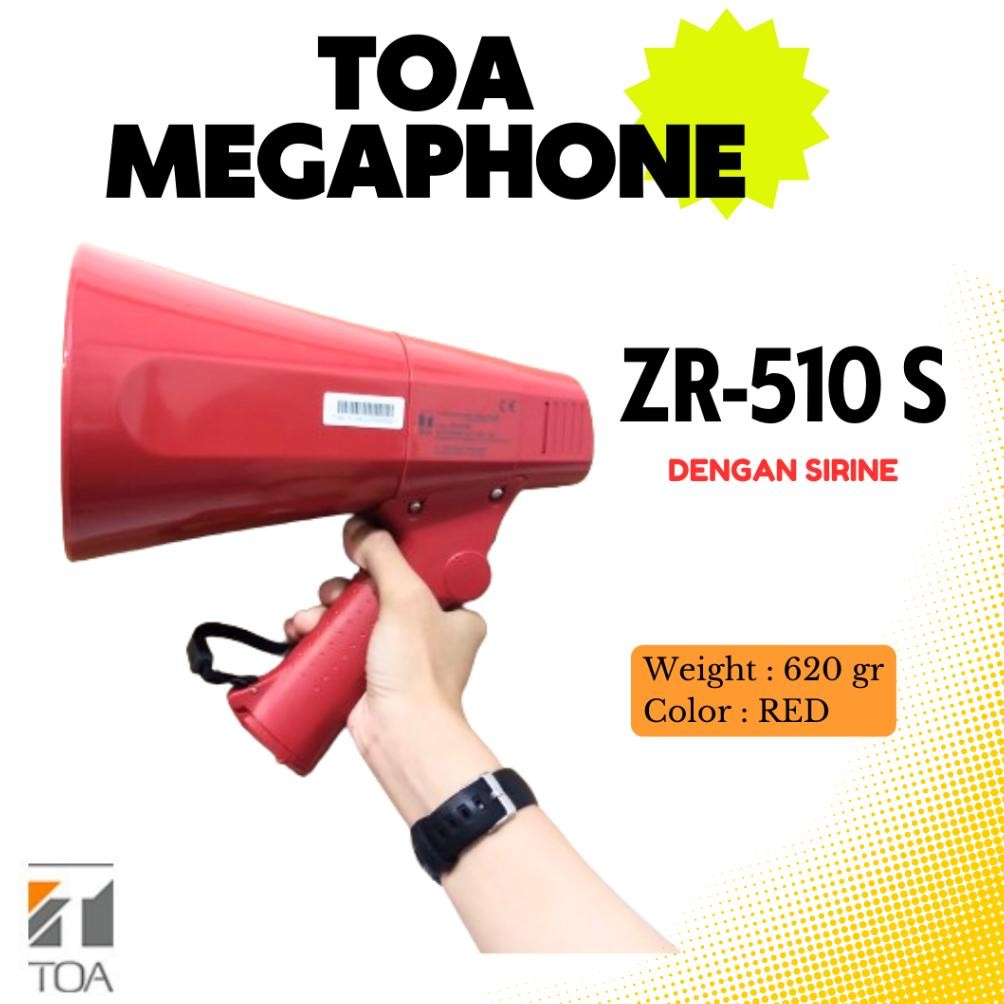 sel megaphone toa zr-510 s dengan sirine zr 510s r 510 s ori merk toa handheld megaphone best produk