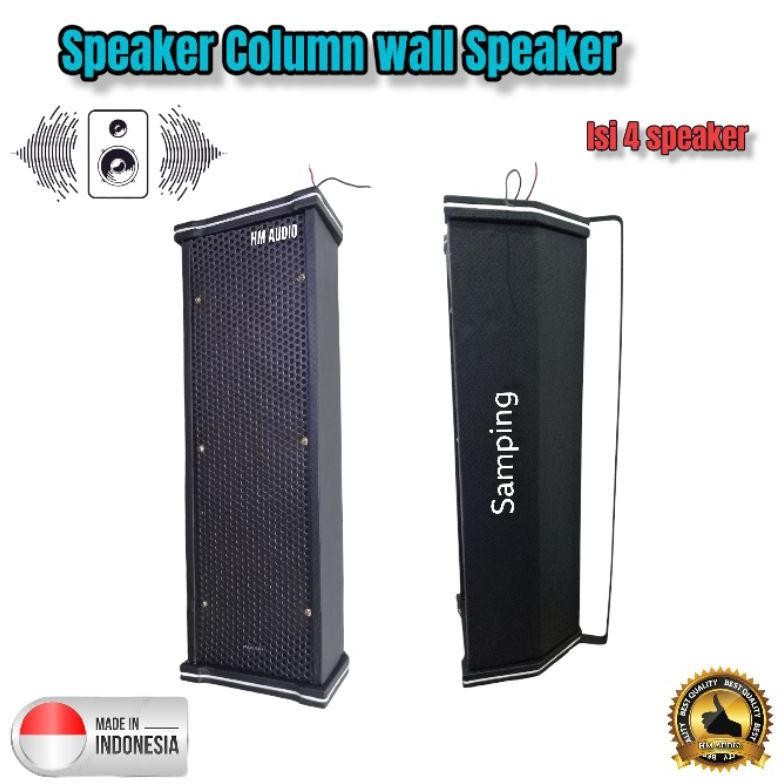 ngel speaker pasif column model speaker toa speaker dinding isi 4 speaker