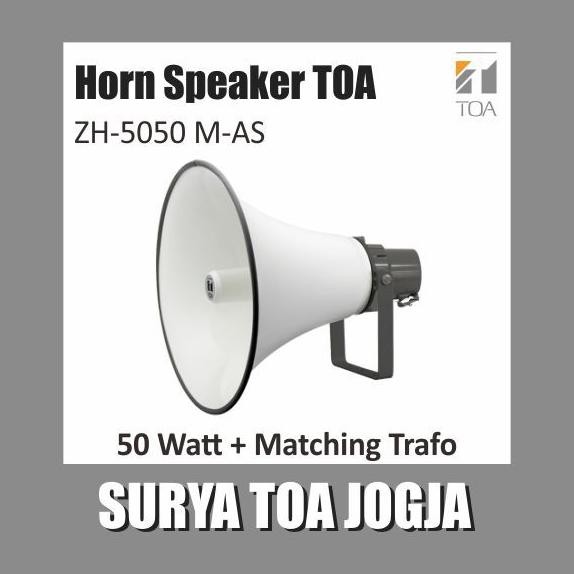 ngel toa horn speaker zh-5050m-as zh 5050 m as corong speaker 50 watt matching trafo mecing zh5050ma