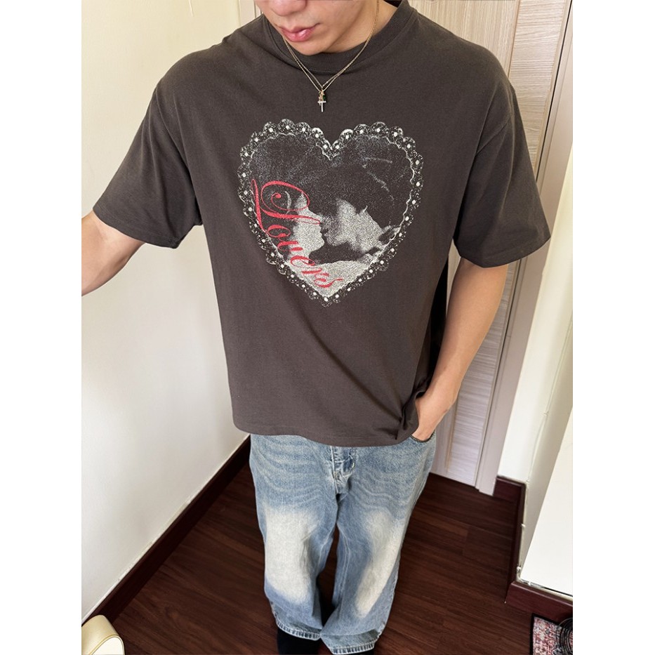 RUDEBASIC - Lovers Oversized Tee UNISEX