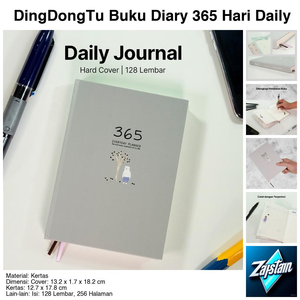 

DingDongTu Buku Diary 365 Hari Daily Journal Hard Cover 128 Lembar - DDT-4083