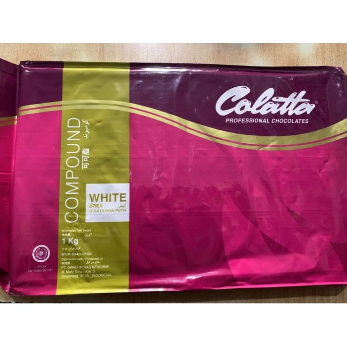 

Colatta White Cooking compound 1kg Chocolate coklat cokelat blok Putih