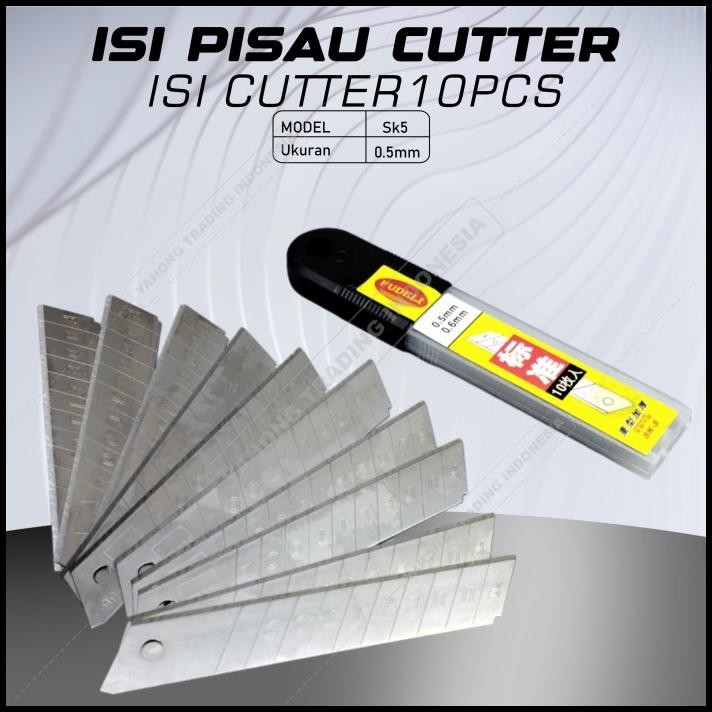 

Isi Pisau Cutter 10 Pcs