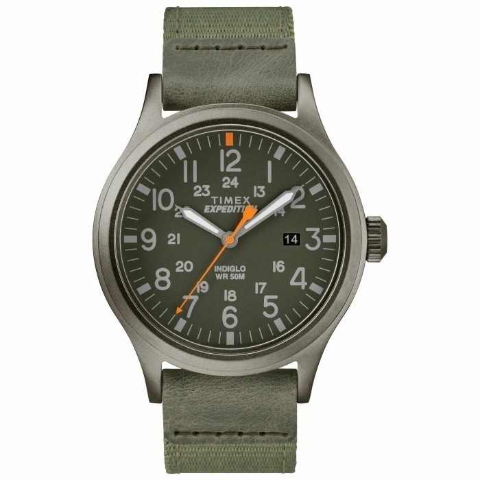 timex TW4B14000 Mens Expedition Scout Green Fabric Strap Watch Date