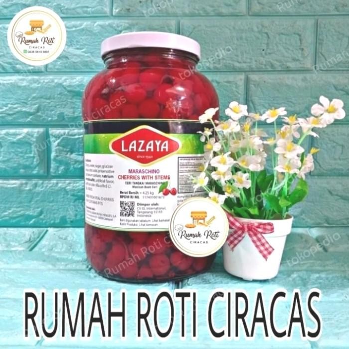 

Cherry Merah Tangkai Ani Maraschino Cherries Red Chery Stem Buah Jar Terlaris 100 % Original