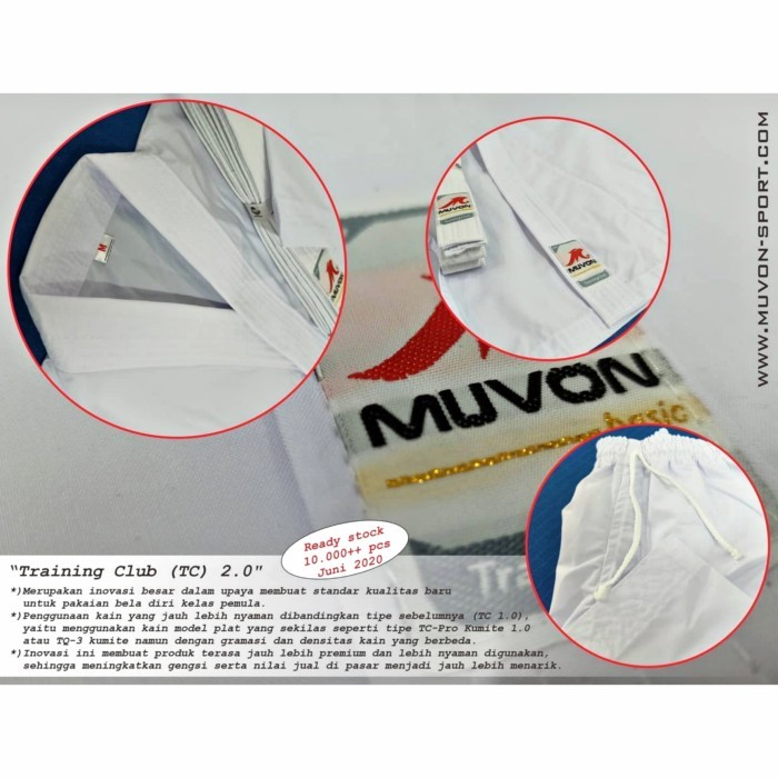 BAJU KARATE PEMULA TC MUVON NEW