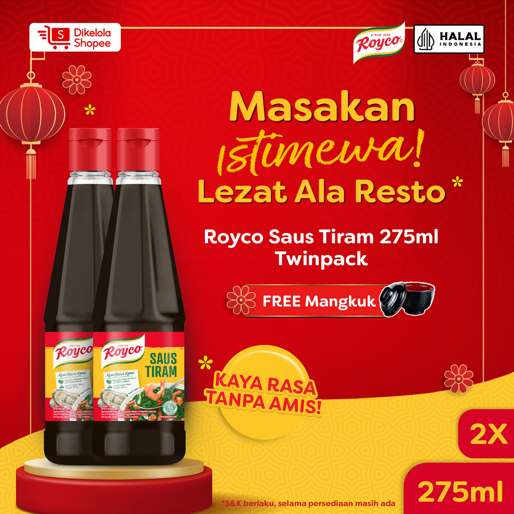 

Buy 2 Royco Saus Tiram 275 mL Get 1 Mangkok