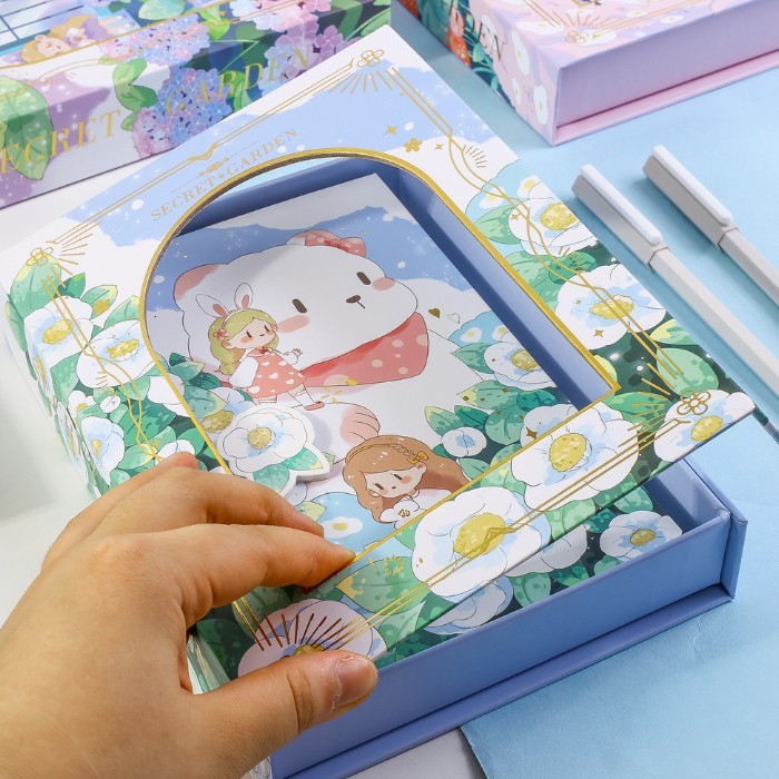 

Buku Diary Gembok Secret Garden Notebook Lock + Gift Box Jurnal 1978