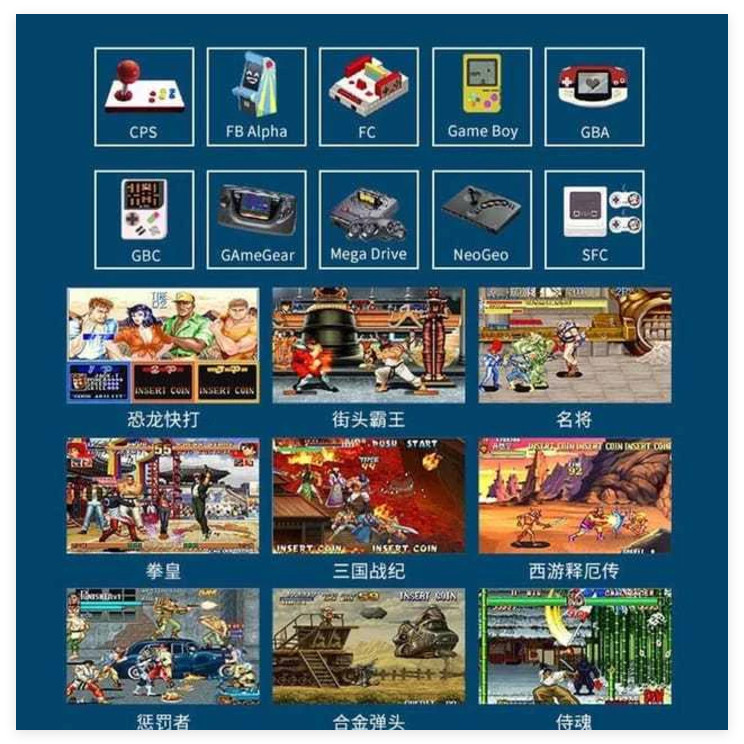 READY INDONESIA Game Retro A13 Video Game handheld Console 10 inch Game Retro handheld Game Retro