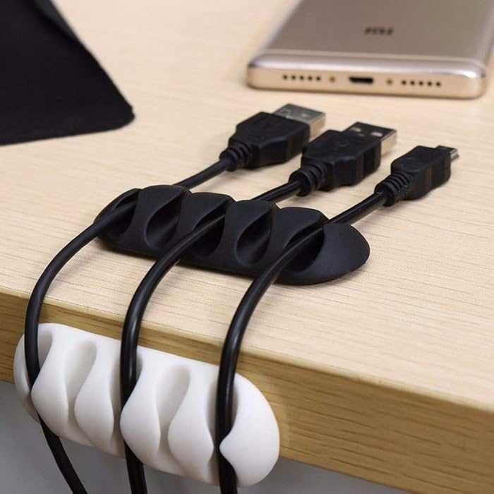 

Klip Silikon Pengatur Kabel Charger Handphone Laptop Earphone Multifungsi 5 In 1 Cable Wire