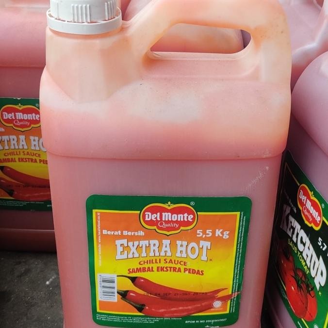 

Delmonte Extra Hot 5,5kg Sambal Pedas Jerigen 5kg GOJEK GRAB TP