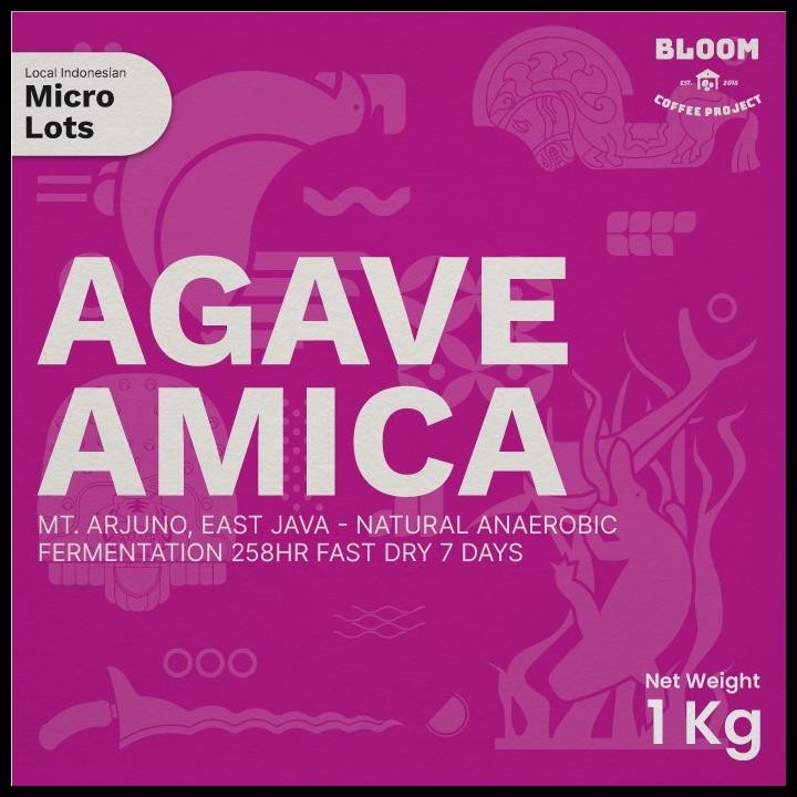 

Biji Kopi Arjuno, Jawa Timur - Agave Amica - Natural Anaerobic Fermentation 258Hr Fast Dry 7 Days Original Best Quality