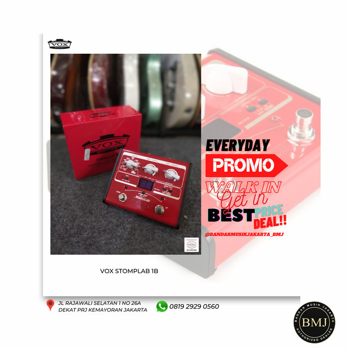 VOX STOMPLAB 1B SL1B Digital Efek Bass EI ,BMJ