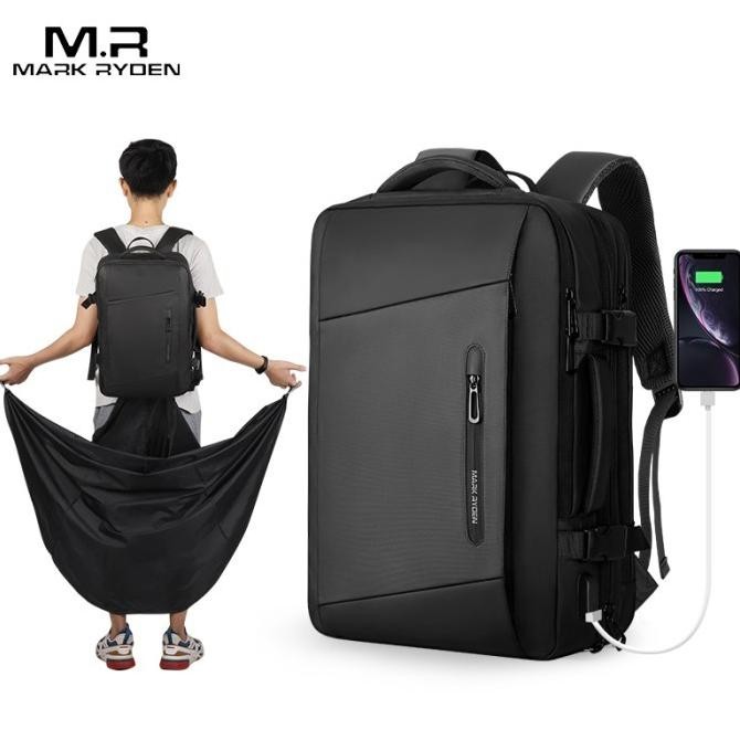 Mark Ryden Tas Ransel Laptop Kerja Pria USB Raincoat 17 Inch MR9299