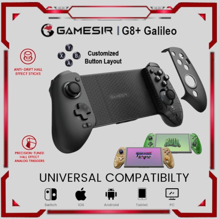 GameSir G8+ Plus Galileo Wireless Bluetooth Mobile Game Controller Hall Effect Stick Multi-Platform
