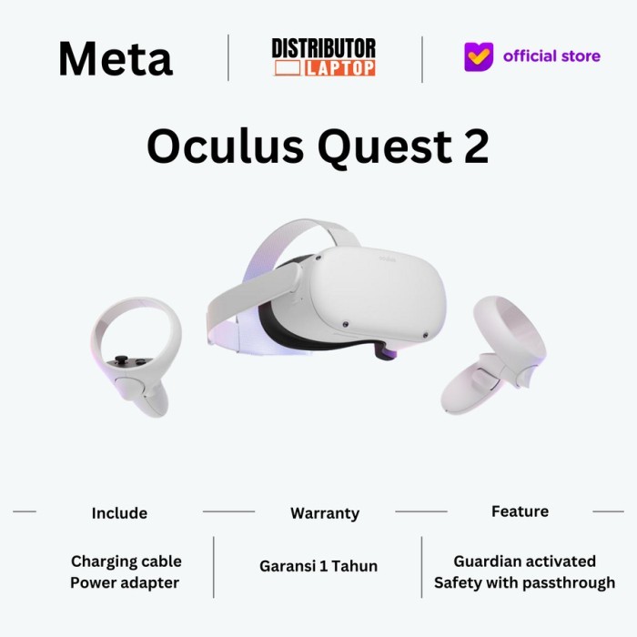 Meta Quest 2 / Oculus VR Virtual Reality Headset Metaverse 128GB 256GB