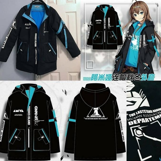 Murah Amiya Arknight Jacket Unisex Cosplay Jaket Pria Wanita