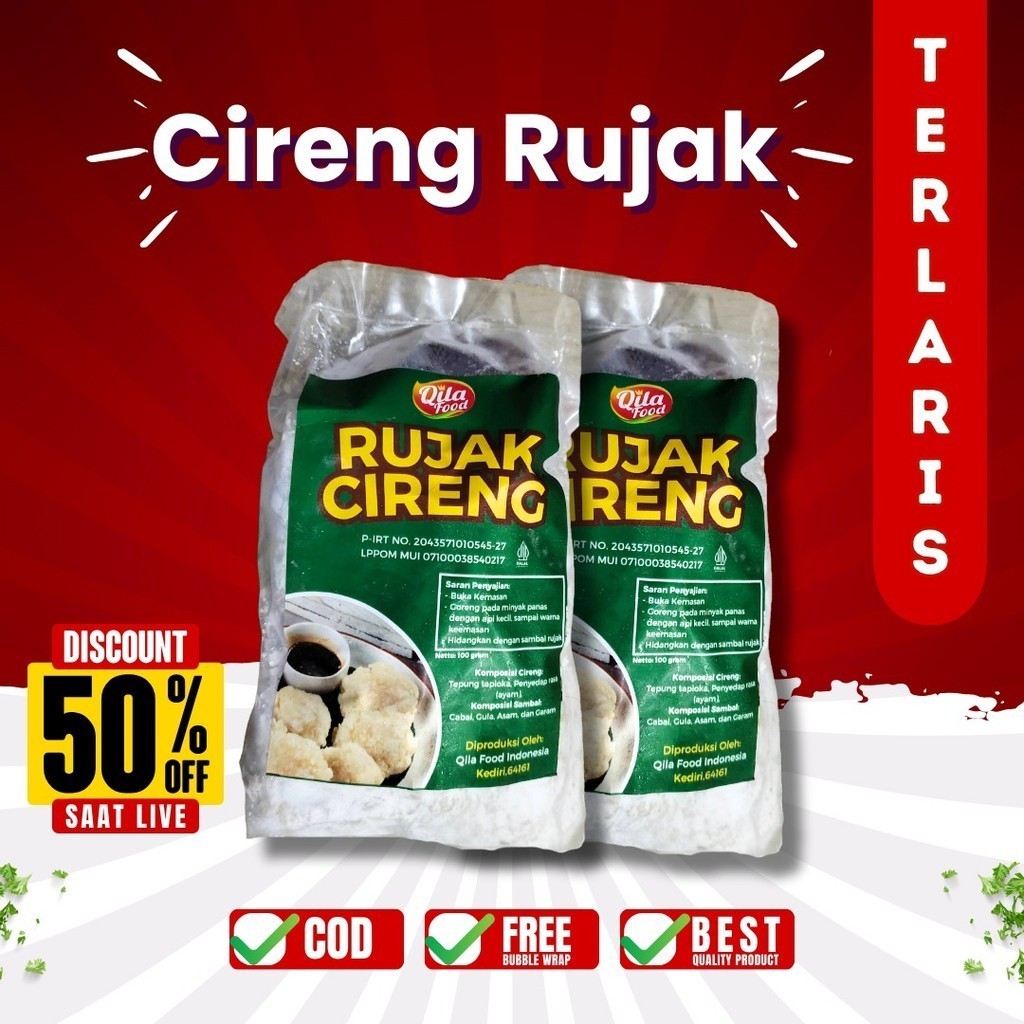 

RUJAK CIRENG ISI 20 BIJI BUMBU RUJAK KUAH KHAS BANDUNG FROZEN FOOD - TOPPOKI