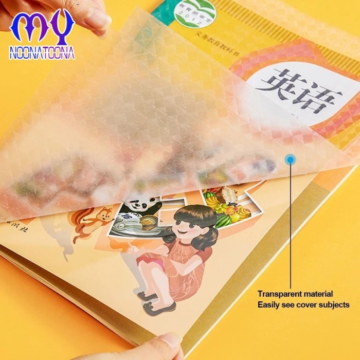 

Sampul Buku Isi 10 Lembar Book Cover Waterproof Diamond Transparant