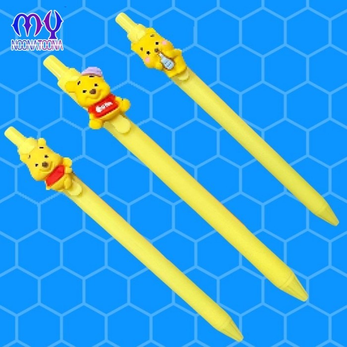 

Pulpen Tinta Gel Cair Hitam Motif Kartun Pena Cetekan Karakater