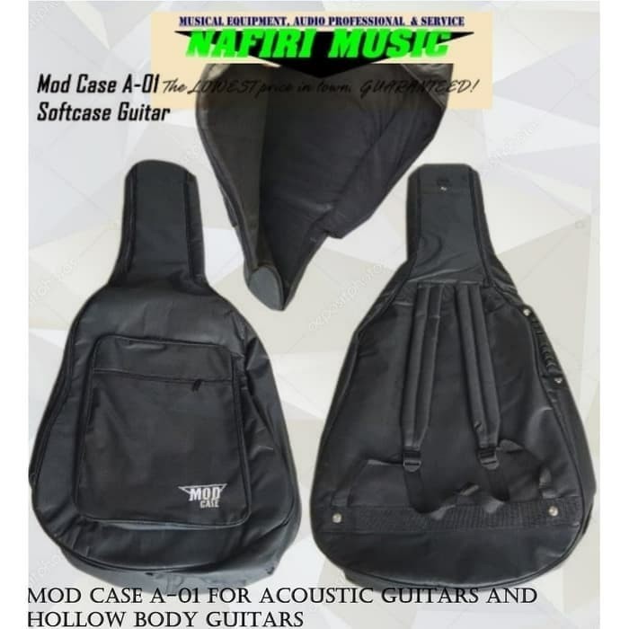 Softcase Acoustic and Hollow Body guitars (Black)