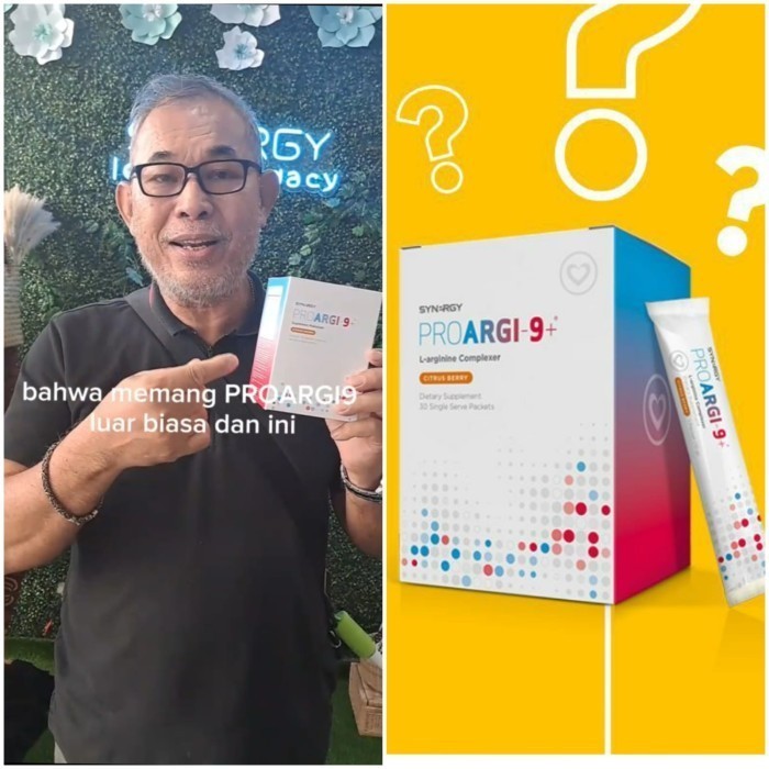 Proargi9 Plus 2 Box Bonus Gratis 1 Calcium Mag Synergy 100% Original
