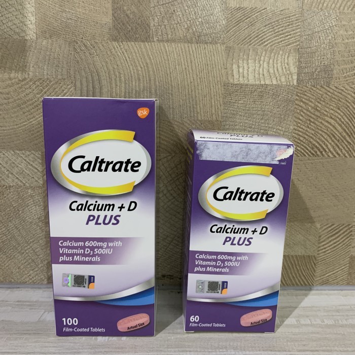 Caltrate 600 PLUS / calcium health supplement / isi 100s (ungu)