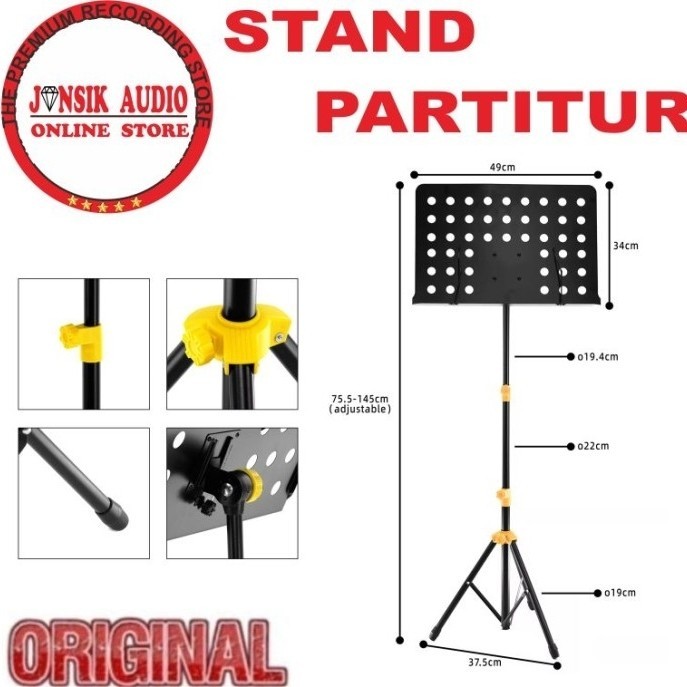 TERLARIS Stand Book Murah Stand Music Stand Stand Buku Stand Partitur Stand Buku Musik