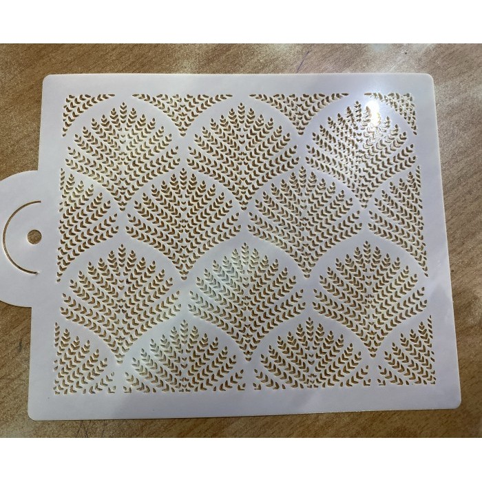 

Stencil lace cake no (2) / stensil cake decor 18x15cm
