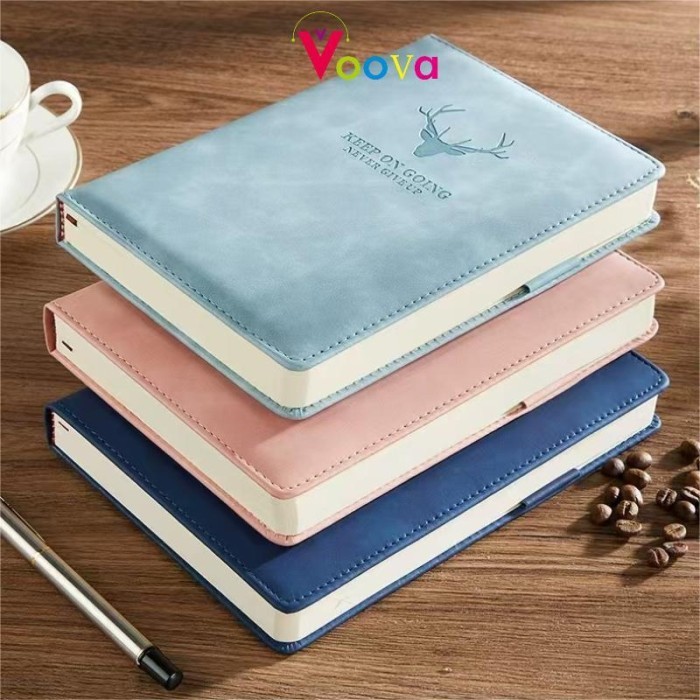 

Voova Buku Tulis/ Buku Catatan/ Buku Harian/ Buku Aesthetic/ Notebook Sarung Kulit A5 Buku Agenda