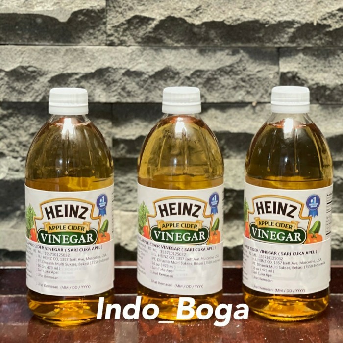 

heinz apple cider vinegar 16oz / cuka apel 473 ml