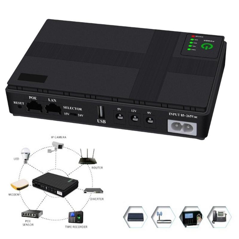 5V/9V/12V Lar Capacity Mini Portab UPS Backup Power