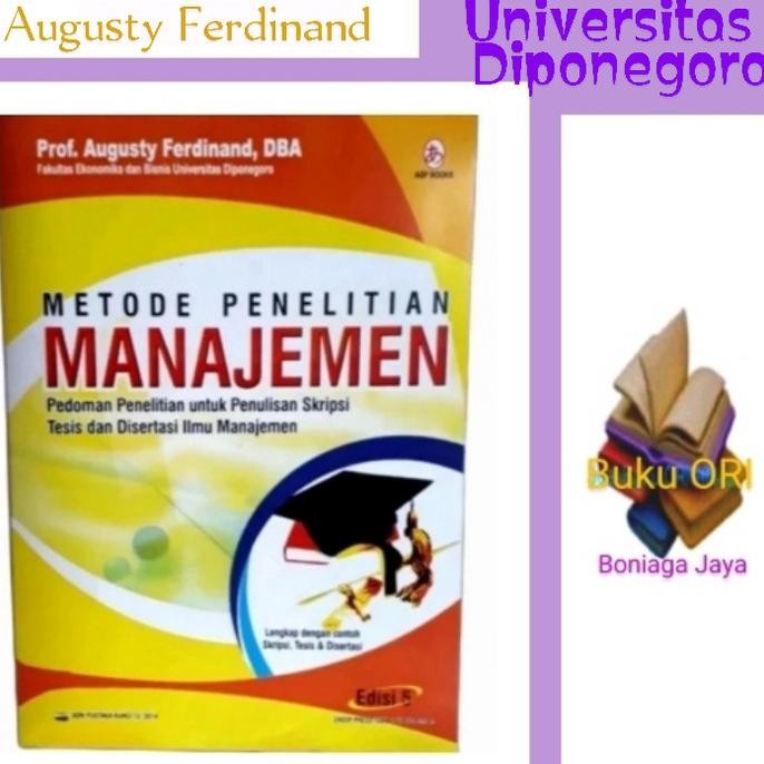 Big Promo Metode Penelitian Manajemen - Prof Augusty Ferdinand
