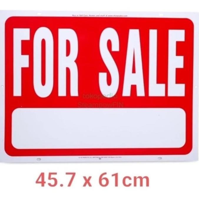 

ADA Board Sign 'For Sale' Papan Petunjuk For Sale Aluminum 25x35cm L21T