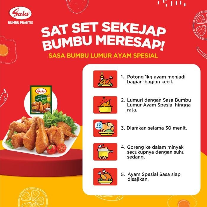 

Sasa Bumbu Lumur Ayam Special 26Gr - 120 Pcs (1 Karton) Terbaru 100 % Original