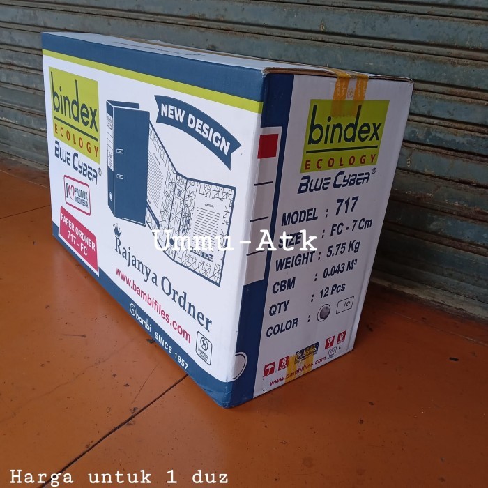 

BINDEX 717 ordner folio hitam harga untuk 1 dus