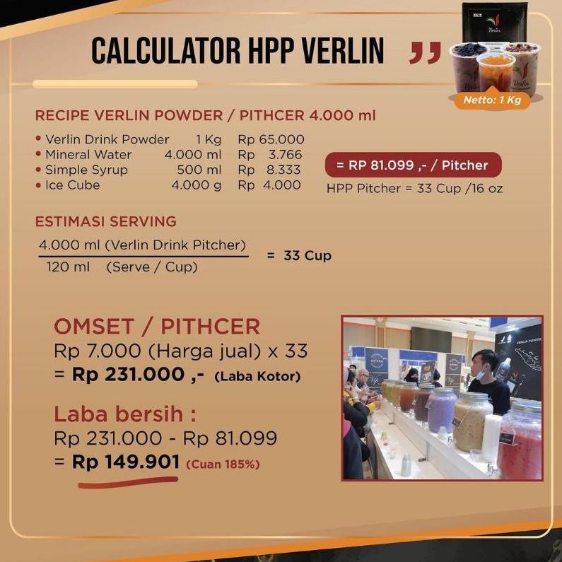 

Verlin Bubuk Minuman semua varian rasa 1 kg