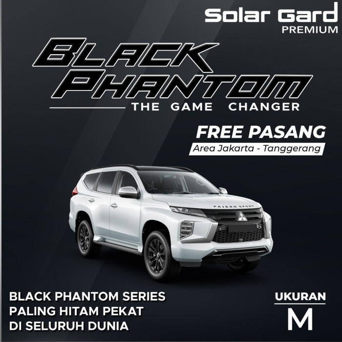 Kaca film Black Phantom Pajero Sport SKKB ( Tanpa depan )
