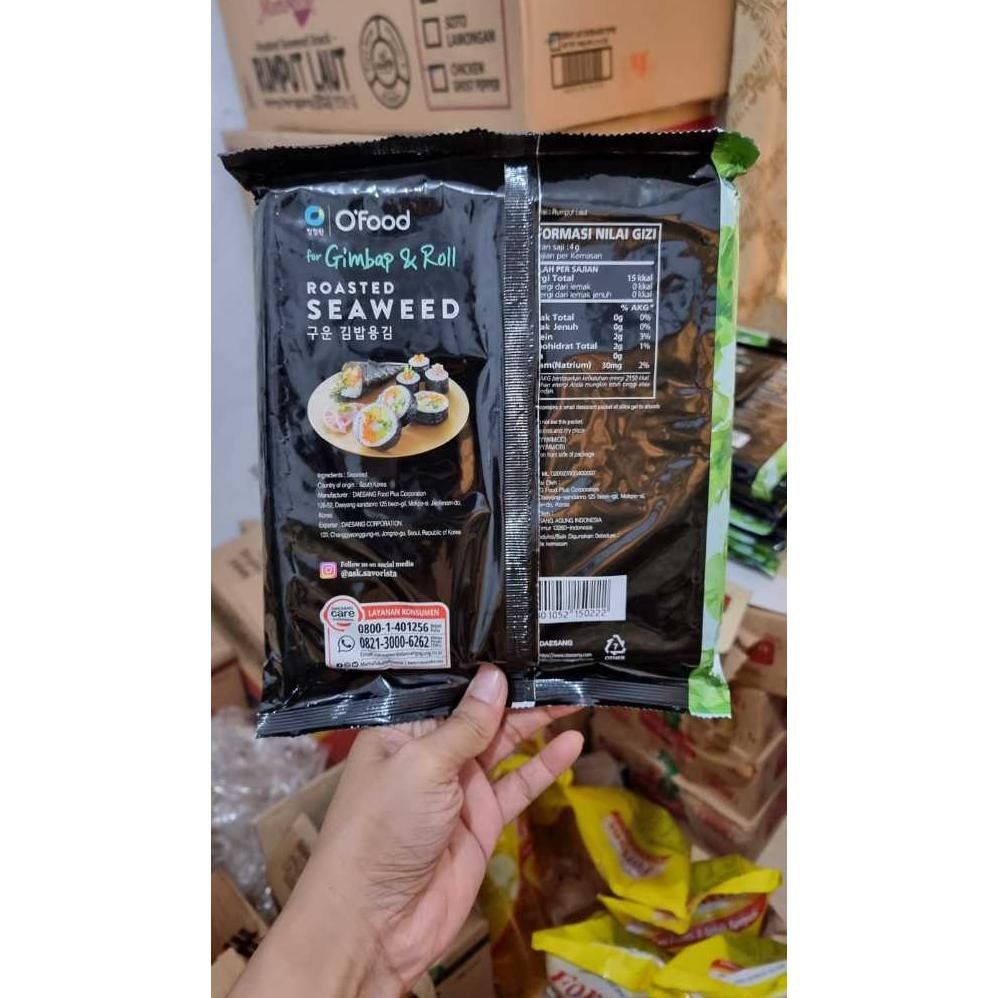 

SUSHI NORI LAVER KIMBAB CHUNG JUNG ONE / 20 sheets / CHUNG JUNG ONE / NORI / RUMPUT LAUT NORI / GIMBAB 20 lembar