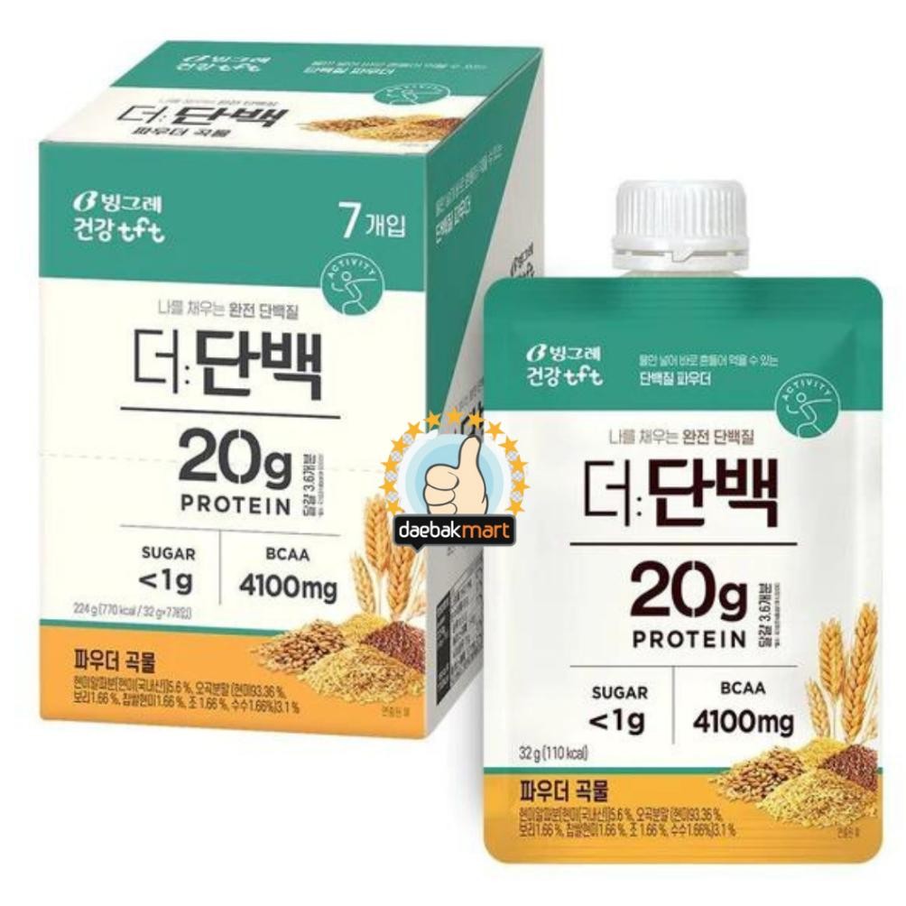 

[READY STOCK] Binggrae The Protein Powder Pouch 39g 1ea 2 Options To Choose (, Multi-)