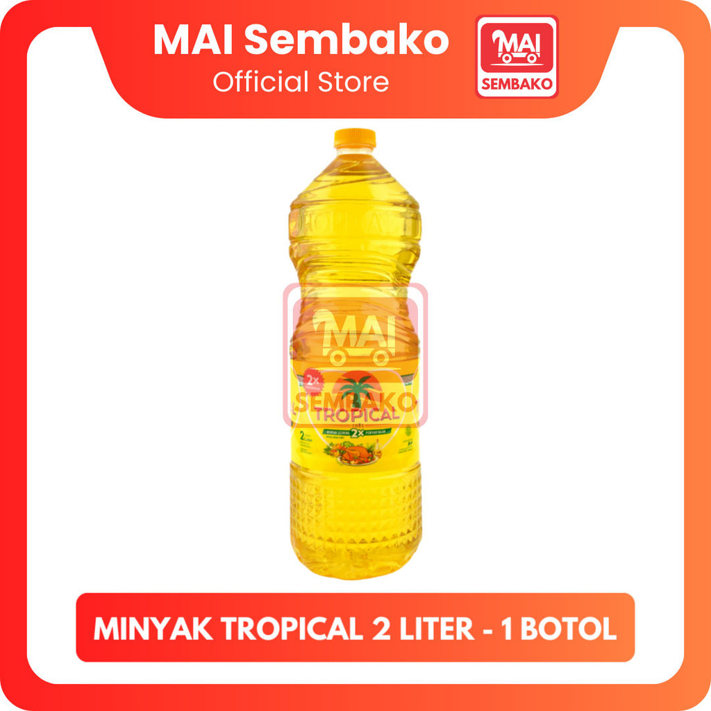 

Minyak Tropical Botol 2 Liter - Minyak Goreng Sawit Tropical 2L - 1 Botol