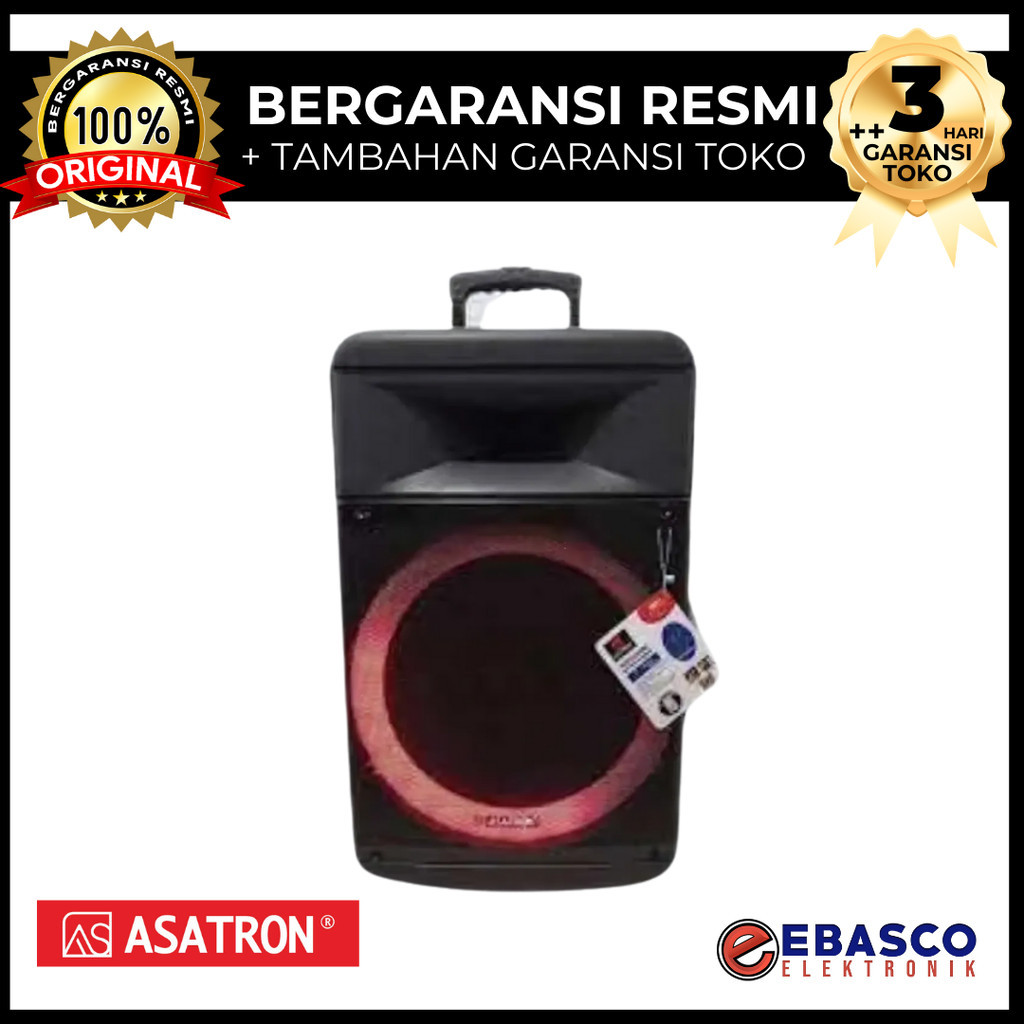 ASATRON HOLLYWOOD Speaker Aktif - Portable 15 Inch & Remote Control