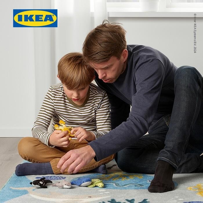 Ikea Blvingad Boneka Mini Hewan Laut Set Isi 5Pcs