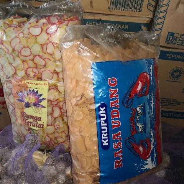 

KERUPUK UDANG 5KG / BAWANG 5KG / BOBO 3KG (Rasa enak)