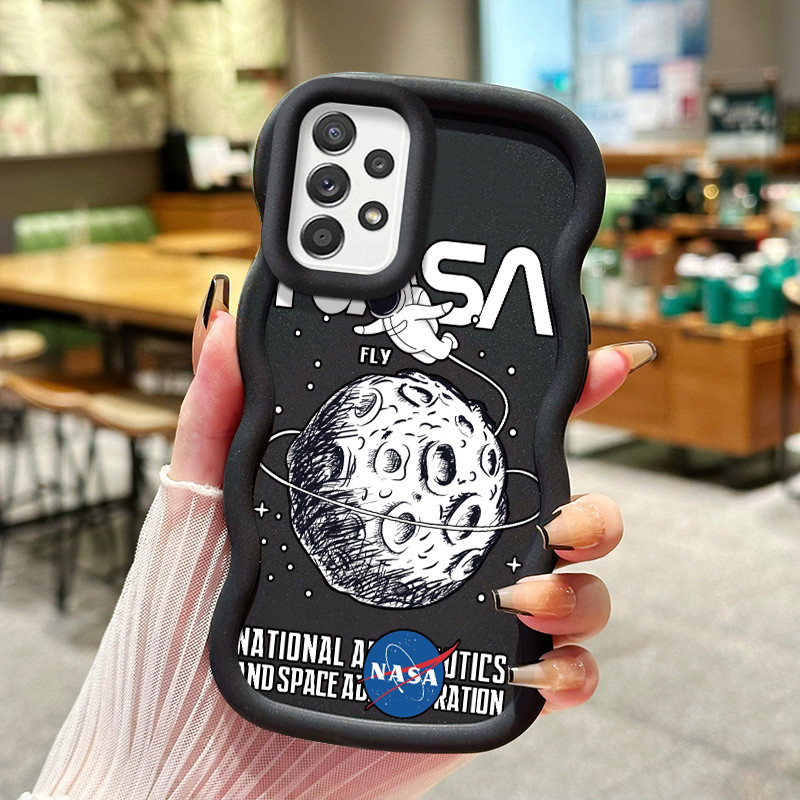 Casing Hp Untuk Samsung A52 4G A52 5G A52s Case NASA astronot anti selip tekstur lembut softcase bat