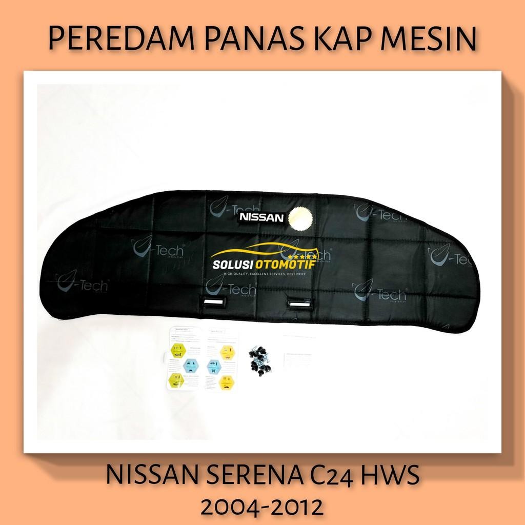 Nissan Serena 2004-2012 C24 Vtech Ori Peredam Pelindung Panas Kap Mesin Aksesoris Mobil Bonus Klip