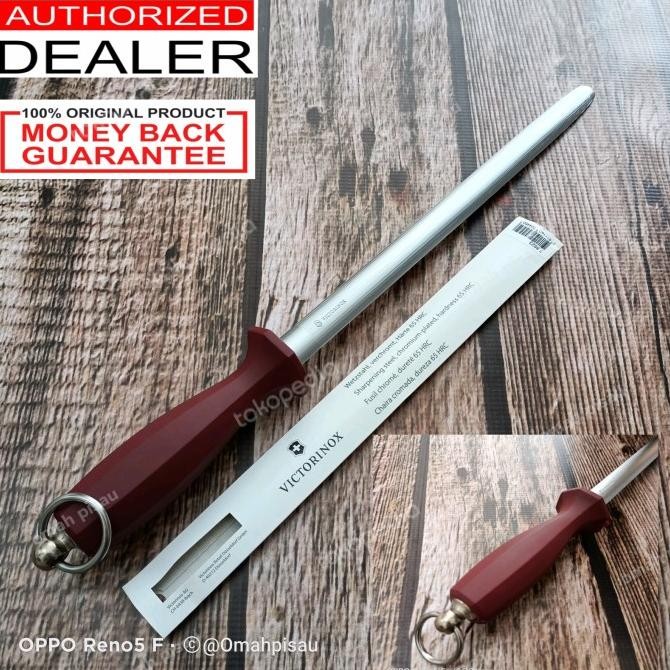 PENGASAH PISAU 7.8623 VICTORINOX OVAL 30 CM Micro Fine cut Honing Stel