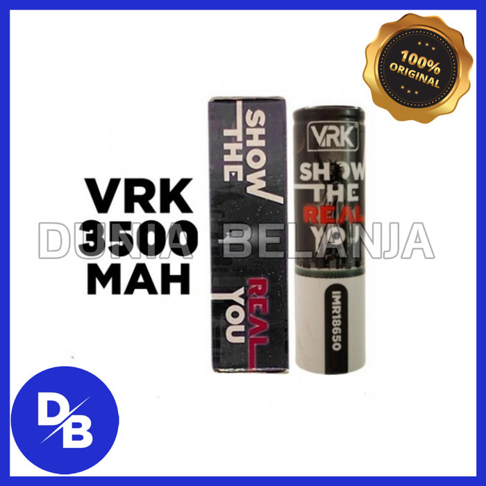 Vrk Battery 18650 3500Mah 30A 3.7V Authentic 100%,Baterai Vrk 3500 Mah Original